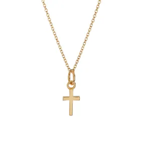 14k Gold Cross Necklace