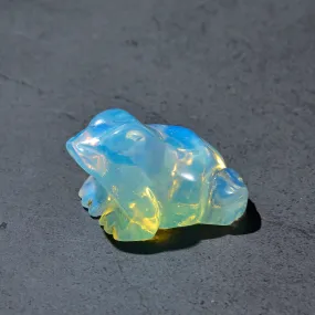 1.5 Opalite Moonstone Frog Natural Gemstone Carving