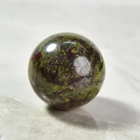 1.6 Bloodstone Sphere Natural Gemstone Carving