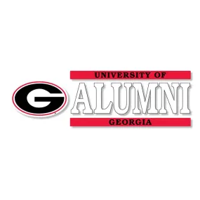 6 inch UGA Alumni Stacked Decal