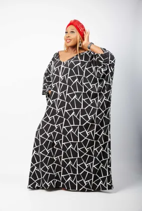 African Inspired Kaftan Boubou Bubu Maxi Dress - Lotanna