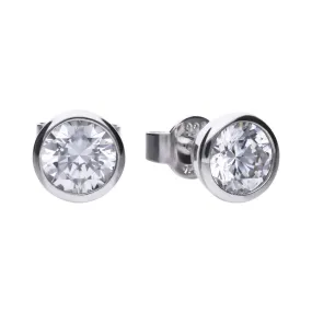 Bezel Set 1.50 Carat Zirconia Earrings - E5619