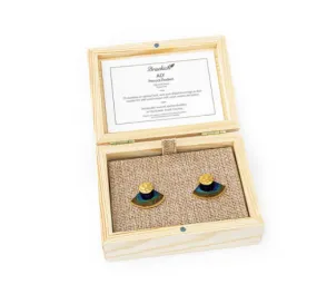 Brackish Stud Earrings Peacock Aly