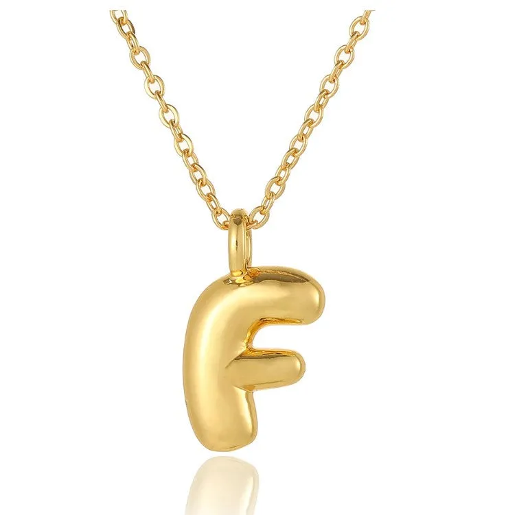 Bubble Initial Necklace