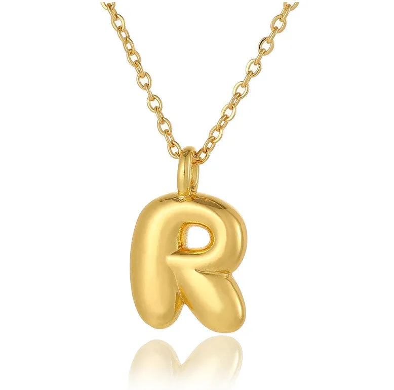 Bubble Initial Necklace