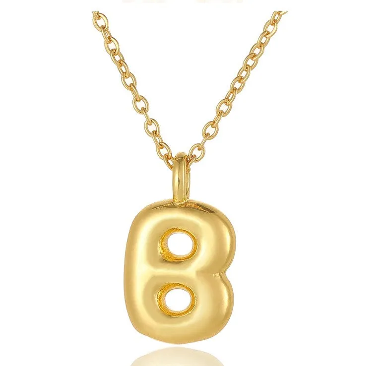 Bubble Initial Necklace