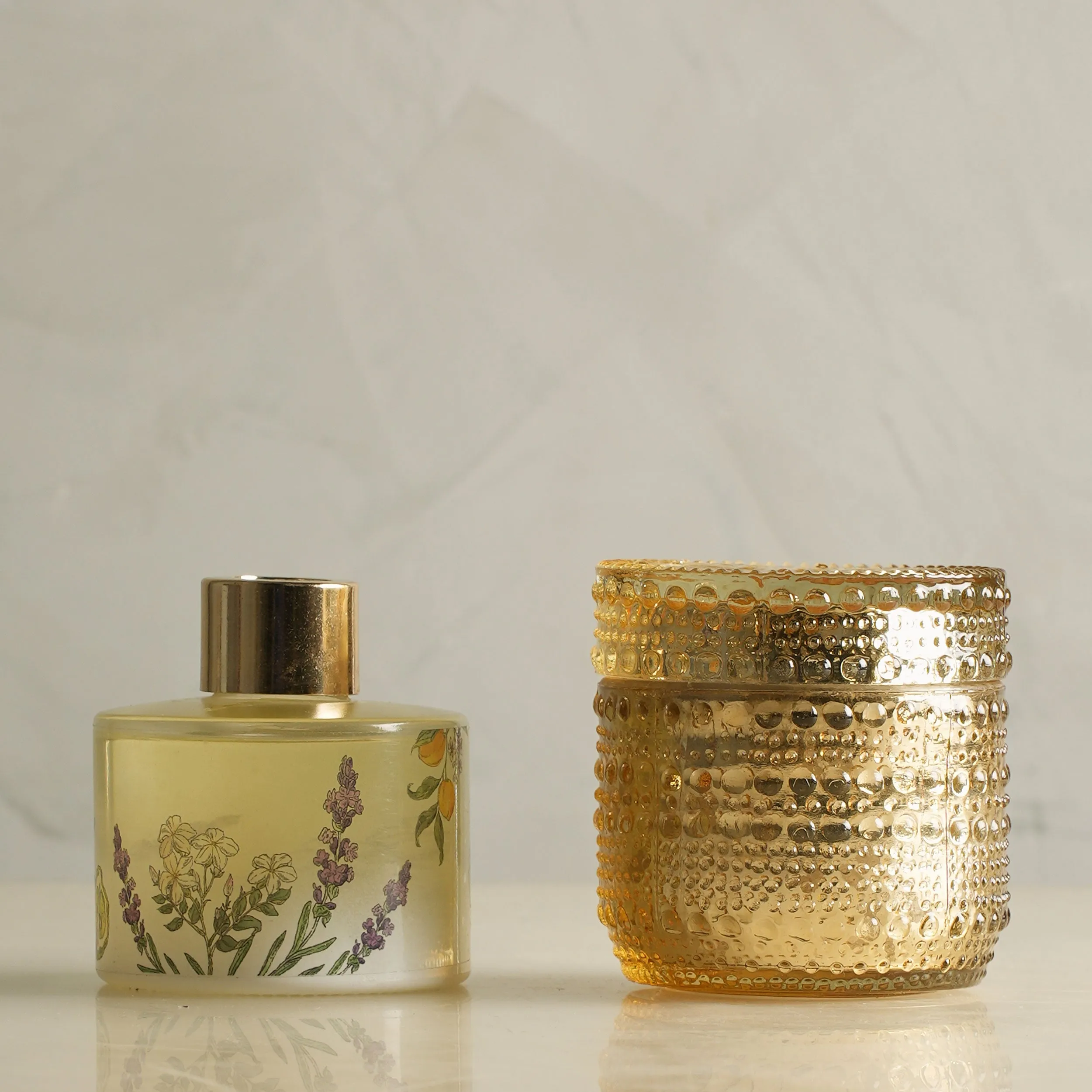 Diffuser & Trinket Jar Golden - Begramot