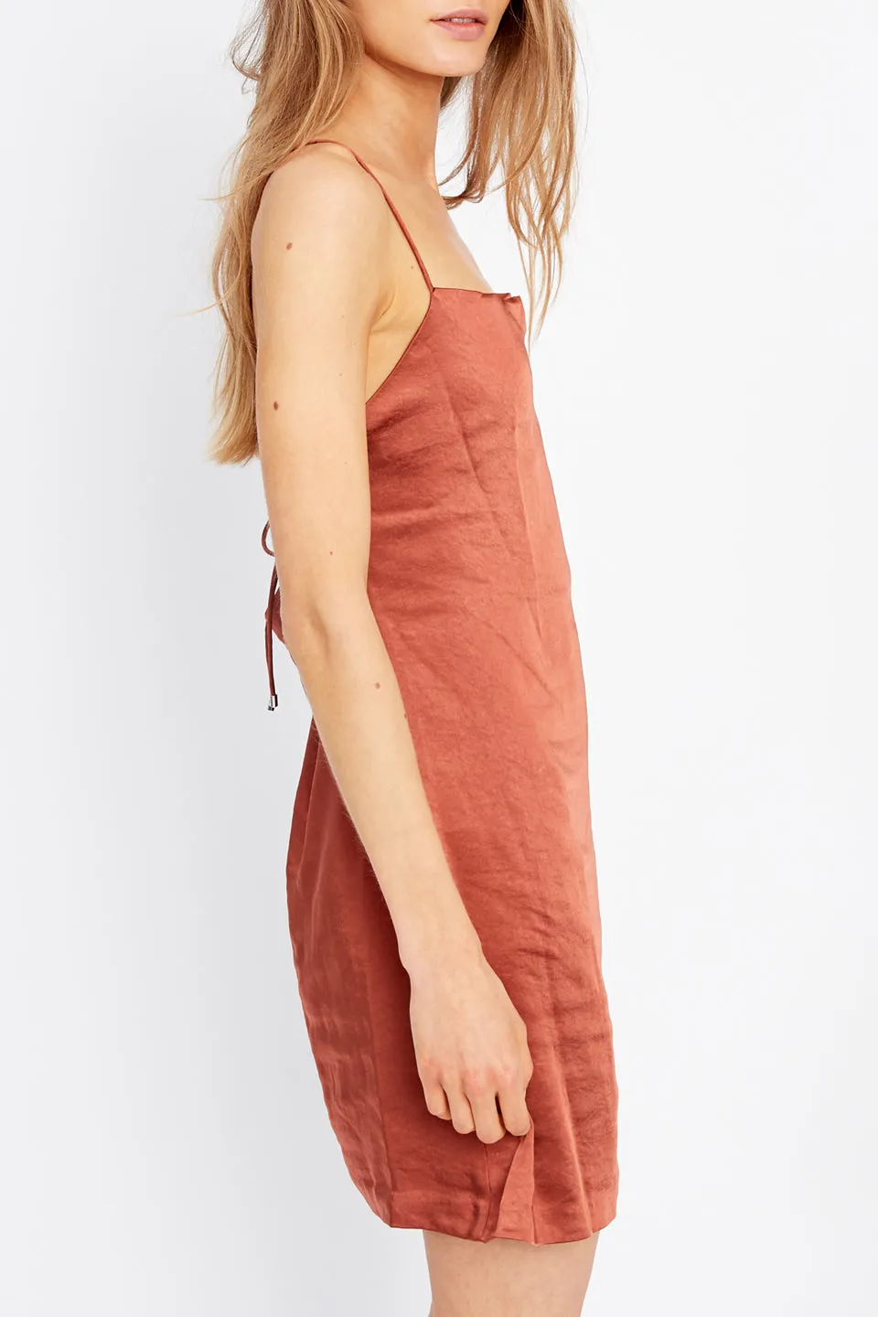 Escape Strappy Tie Back Bias Sienna Mini Dress