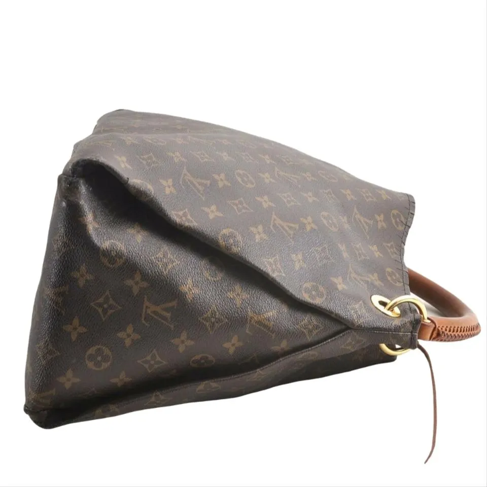 Louis Vuitton Artsy Mm Brown Monogram Canvas Hobo Bag