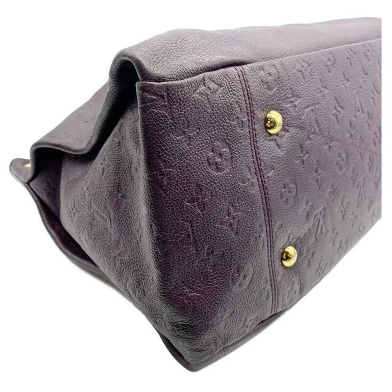 Louis Vuitton Arty Purple Monogram Empreinte Leather Hobo Bag