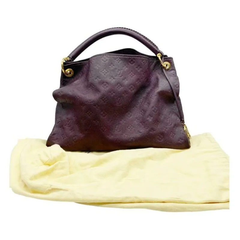 Louis Vuitton Arty Purple Monogram Empreinte Leather Hobo Bag