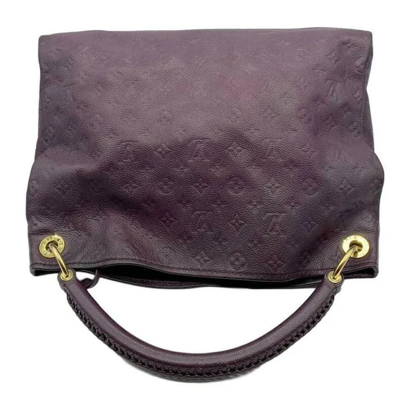 Louis Vuitton Arty Purple Monogram Empreinte Leather Hobo Bag