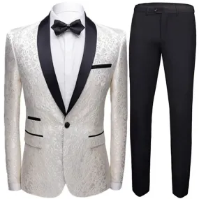 Luxury 2-Piece Slim Fit Suit Set - High-End Custom Blazer & Trousers for Men | Groom Wedding & Party Attire