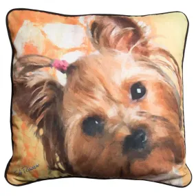 Martha the Silky Terrier Pillow