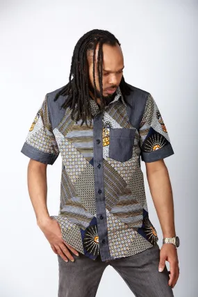 New in African Print Shirt for Men - Ayo