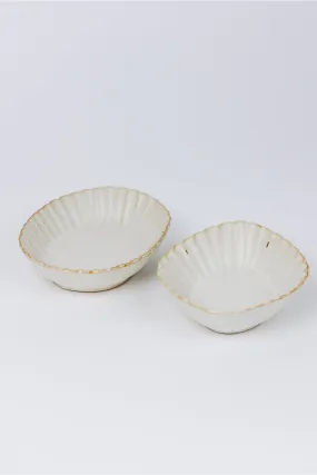 Scalloped  Stoneware