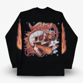 Vital L/S T-Shirt 'Inferno Tour' Black / Orange