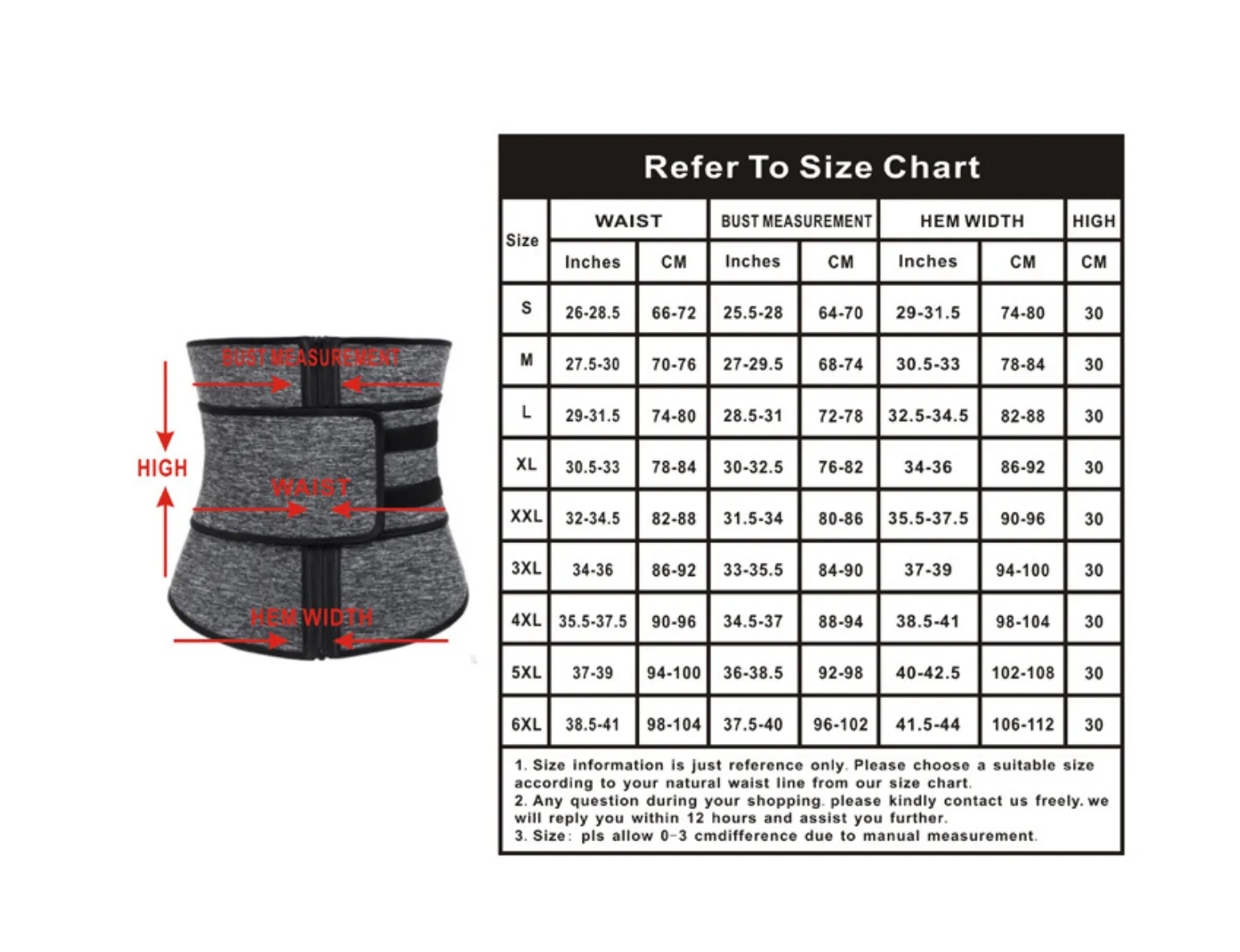 Women Waist Corset Trainer Sauna Sweat Weight Loss Body Shaper Yoga Slimmer Belt